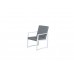 Aureum dining fauteuil mat wit/ licht grijs